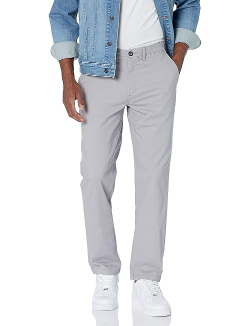 Amazon Essentials Men's Skinny-Fit Casual Stretch Chino Pant, Grey, 28W x 30L