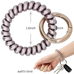 BIHRTC 6 Color Wrist Key Chain Stretch Wristband