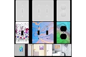 DELLMAO MTYIQS 3pcs DIY Silicone Resin Socket Cover Mold Re-usable Switch Socket Cover Epoxy Light Outlet Crafts Making Home Decor