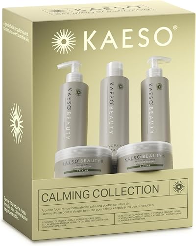 Kaeso Calming Facial Collection Kit for Sensitive Skin - Mask, Cleanser, Toner,