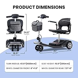 Metro Mobility Scooters-4 Wheel Electric Powered