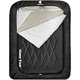 GEERTOP Double Camping Sleeping Bag with Blanket Queen Size Two Person Sleeping Bag for Adults Couples or Family Outdoor Backpacking Travel