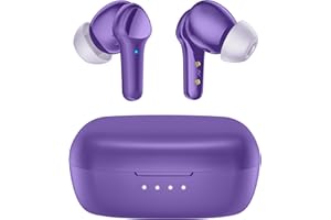 XIWXI Wireless Earbuds,Immersive Sound Premium Deep Bass Hi-Fi Stereo Headset IPX8 Waterproof Bluetooth 5.3 with 4 Mics Call Noise Cancelling Wearable Technology Rings Earphones for iOS,Android,Workout