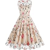 Tulle Embroidery Floral Dress for Women Sleeveless Mesh Flower Embroidered Tulle Prom Dress Summer Wedding Tea Party Dress