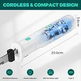 HAUSHOF Cordless Electric Carving Knife Set 8V 2 Blades Fork White view 3