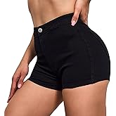 VIPONES Jeans Shorts Womens High Waisted Stretchy Sexy Butt-Lifting Hot Denim Shorts