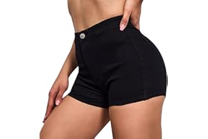 VIPONES Jeans Shorts Womens High Waisted Stretchy Sexy Butt-Lifting Hot Denim Shorts