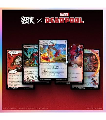 Amazon.com: MTG Secret Lair: Secret Lair x Marvel's Deadpool (Foil