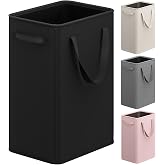 Optish 90L Slim Laundry Hamper, Large Laundry Basket With Handles, Black Narrow Laundry Basket for Dorm, Bedroom, Living Room