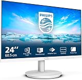 Philips 241V8AW 24 inch FHD Monitor IPS 75 Hz with built in Speakers White