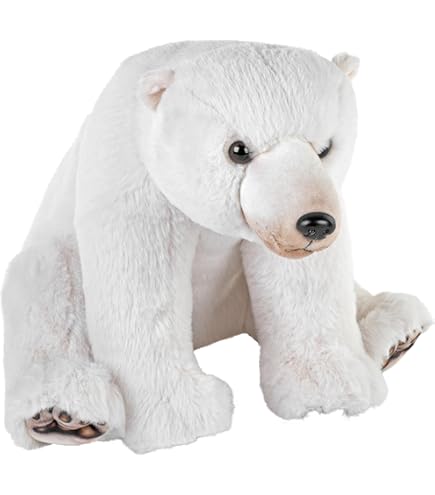 Amazon.com: Wild Republic Earthkins Polar Bear, Stuffed Animal, 15