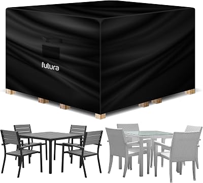 Futura Premium Square Garden Furniture Cover 150x150x75cm 600D UV Waterproof
