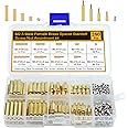 Csdtylh 280Pcs M2.5 Motherboard Standoffs&Screws&Nuts Kit, Hex Male-Female Brass Spacer Standoffs, Laptop Screws for DIY Computer Build, Electronic Projects, Raspberry Pi, Circuit Board etc.