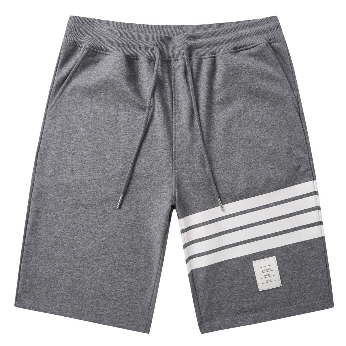 JustSun Mens Shorts Casual Classic Fit Joggers Shorts with Elastic Waist Pockets