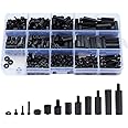 Litorange 320PCS M3 Male Female Nylon Hex Spacer Standoff Screw Nut Threaded Pillar PCB Motherboard Assorted Assortment Kit (