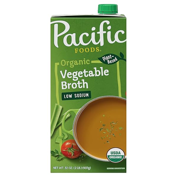 PACIFIC FOODS ORGANIC VEGETABLE BROTH, LOW SODIUM, KETO...