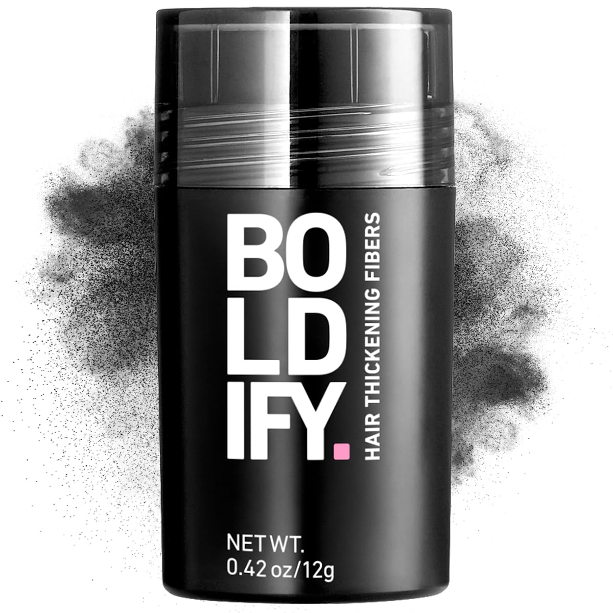 Photo 1 of BOLDIFY Hair Fibers (12g) - Fill In Thinning and Fine Hair for an Instantly Fuller, Thicker Look - 14 Shades for Women & Men - Black