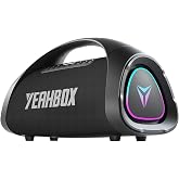 YEAHBOX MAX Portable Bluetooth Party Speaker, Outdoor Wireless Loud Speaker | 300W Peak, 200W RMS, 3-Way Sound, 30000mAh Battery, IP66, Waterproof, RGB Lights, TWS, EQ &amp; Fast Charging