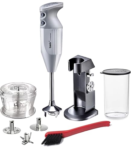 Amazon.com: bamix M133 Mono Immersion Blender & Processor, Silver