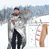 HONYAO Emergency Blanket 3pcs 210x160cm Foil Thermal Survival Blanket view 2