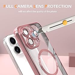 IAIYOXI Magnetic Clear Case for iPhone 15 Pro with