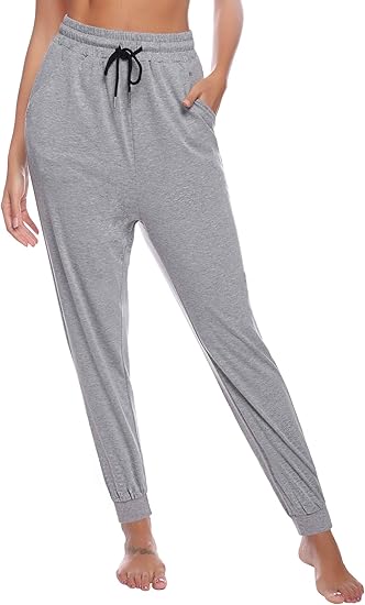 Amazon Aibrou レディース サイドラインパンツ スウェットパンツ ジャージ 下 アクティブ スポーツ カジュアル ライン ジョガー パンツ ポケット付き アクティブロングパンツ 通販