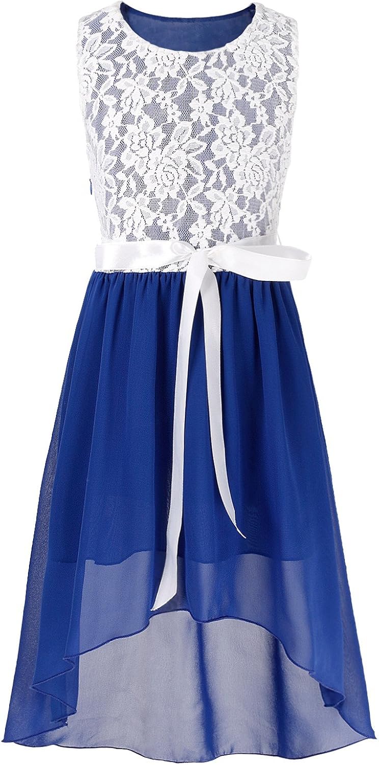 freebily Robe de Soirée Cocktail Enfant Fille Casual Robe de Cérémonie