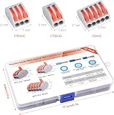 Preciva Compact Wire Connectors 33Pcs Push Fit 2/3/5-Port Terminal Block Kit view 2