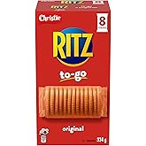 RITZ To-Go Original Crackers, Pack of 8 individually wrapped cracker stacks, 334g, Portable Format, Convenient On-The-Go Snac