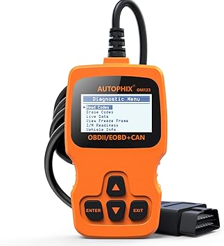 Autophix Om123 Automotive Obdii Scanner Auto Check Engine Fault Code Reader Turn Off Engine Light Clear Codes And Reset Monitors Diagnostic Obd2 Scan Tools Orange Amazon Ca Everything Else