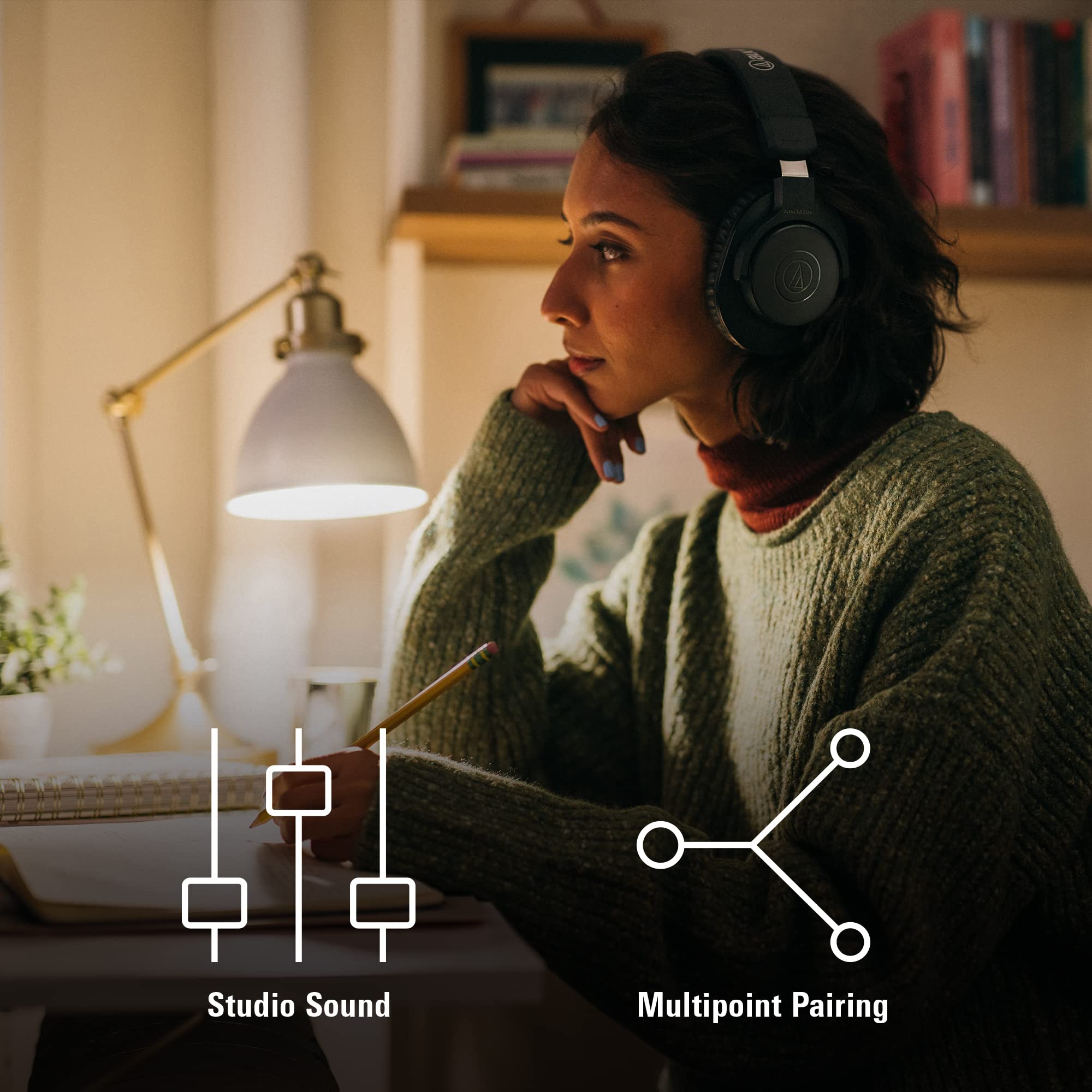 Audio-Technica ATH-M20xBT Wireless Over-Ear Headphones