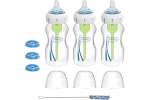 Dr. Brown’s Specialty Feeding System Wide-Neck Baby Bottles, Oral Feeding Solution for Preemies & Infants with Cleft Lip & Fe