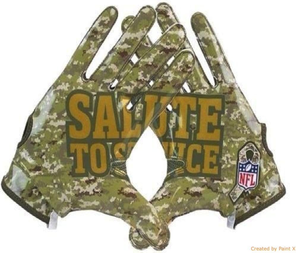 salute to service football gloves