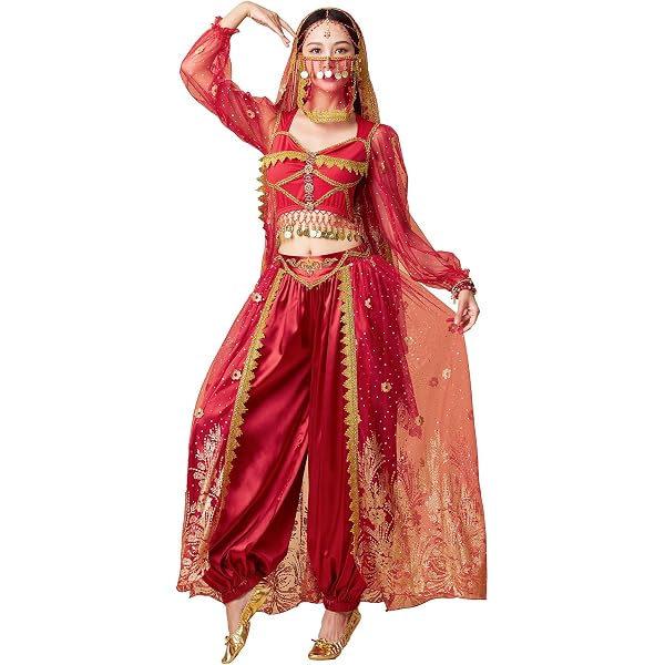 Amazon.com: Belly Dancer Costume Women - Arabian Princess Halloween Genie Costume (XL) Pink : Clothing, Shoes & Jewelry Amazon.com: Belly Dancer Costume Women - Arabian Princess Halloween Genie Costume (XL) Pink : Clothing, Shoes & Jewelry