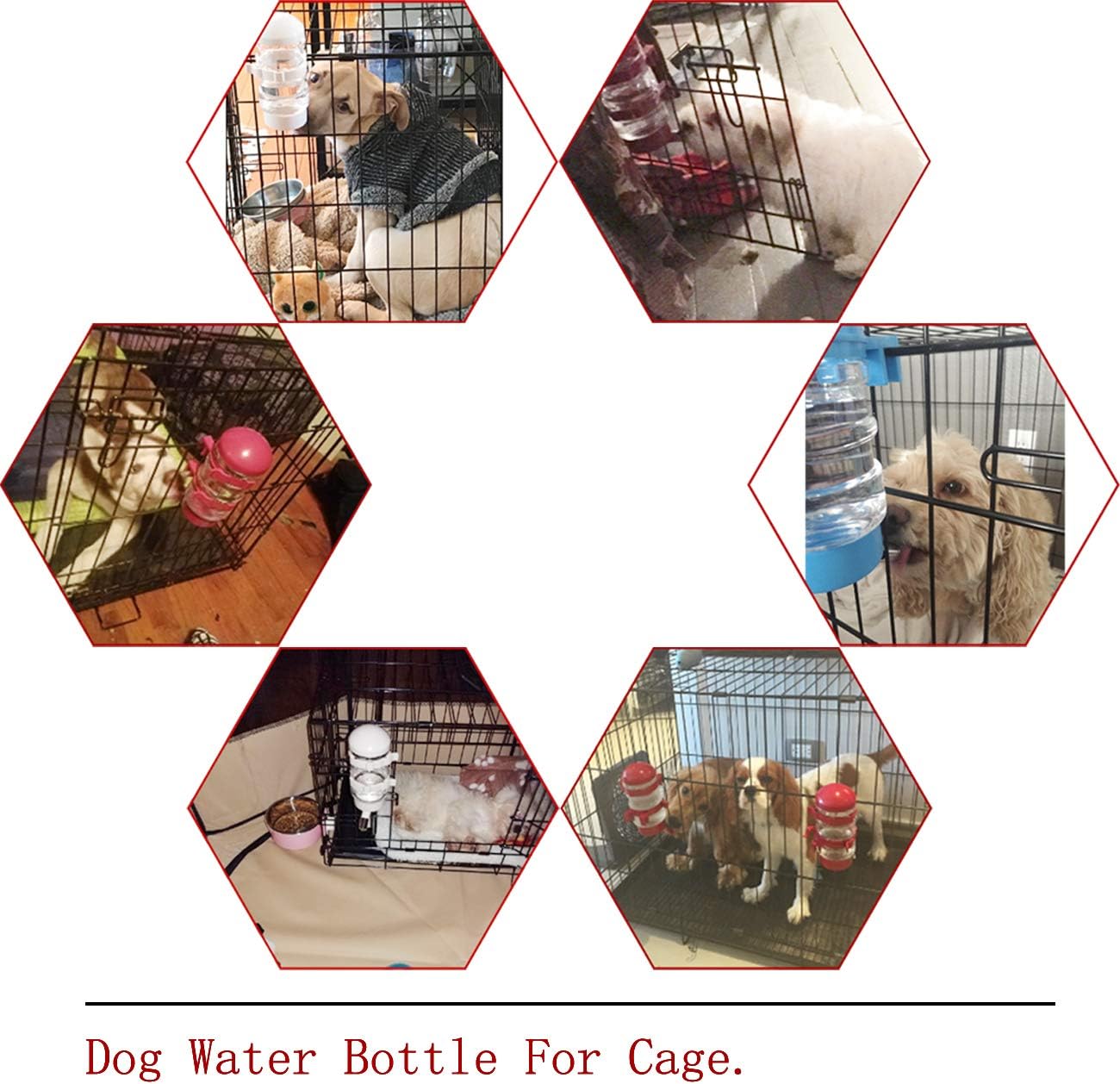 DELIFUR Portable Dog Travel Water Kettle Cat Dog Water Dispenser Pet Travel Water Bottle Foldable Pet Dog Cat Travel Water Drinking Feeder (Red) - Image 4