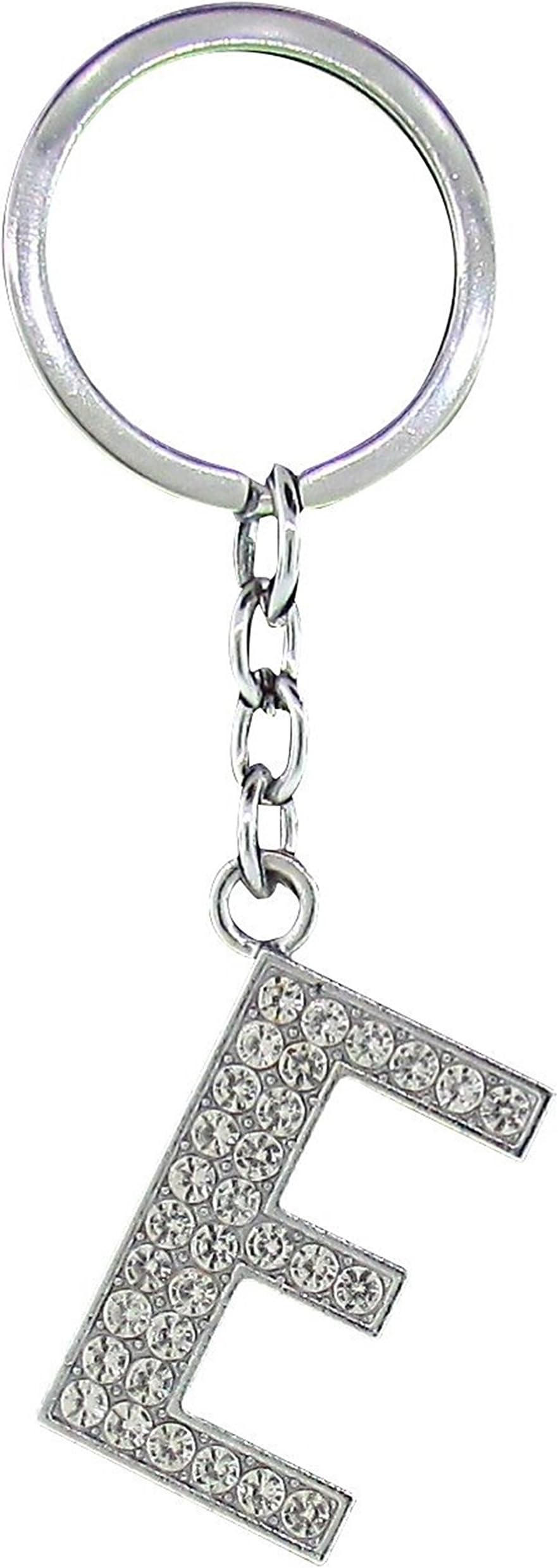 Diamante Alphabet Letter Keyrings A-Z (E)