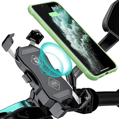 Amazon バイク スマホホルダー 充電 Qi Yblntek Qi Usb 携帯 ホルダー バイク用 Qi 最大15w Usb Qc3 0 最大18w Ip66防水 クイックホールド Qi Usb 切替 スマートフォン Iphone Galaxy Android その他 Qi対応機種 充電器 電源 置くだけ充電