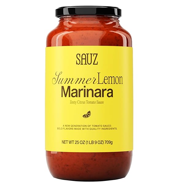 SAUZ, MARINARA SUMMER LEMON, 25 OUNCE