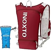 INOXTO Running Hydration Vest Backpack,Lightweight Insulated Pack with 1.5L Water Bladder Bag Daypack for Hiking Trail Running Cycling Race Marathon for Women Men
