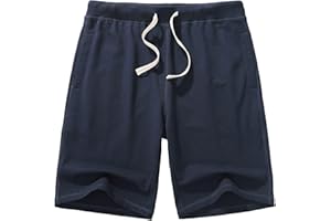 AMY COULEE Men's Casual Classic Shorts Athletic Cotton Sweat Shorts with Drawstring