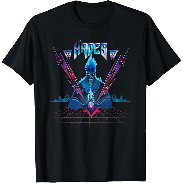 Amazon.com: Disney Villains Ursula 90s Rock Band Neon T-Shirt