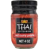 Thai Kitchen Red Curry Paste, Gluten Free, Vegan, Authentic, Non GMO, Hot Heat, For Thai-Inspired Cooking, Stir-Fry, Soups, C