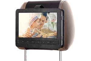 ZugGear Car Headrest Mount Holder Strap Case for Swivel and Flip Style Portable DVD Player - 10 Inch to 10.5 Inch Screen