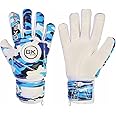 GK Saver Kids Football Goalkeeper Gloves Soccer Goalie Gloves Hand Protection for Youths & Adults