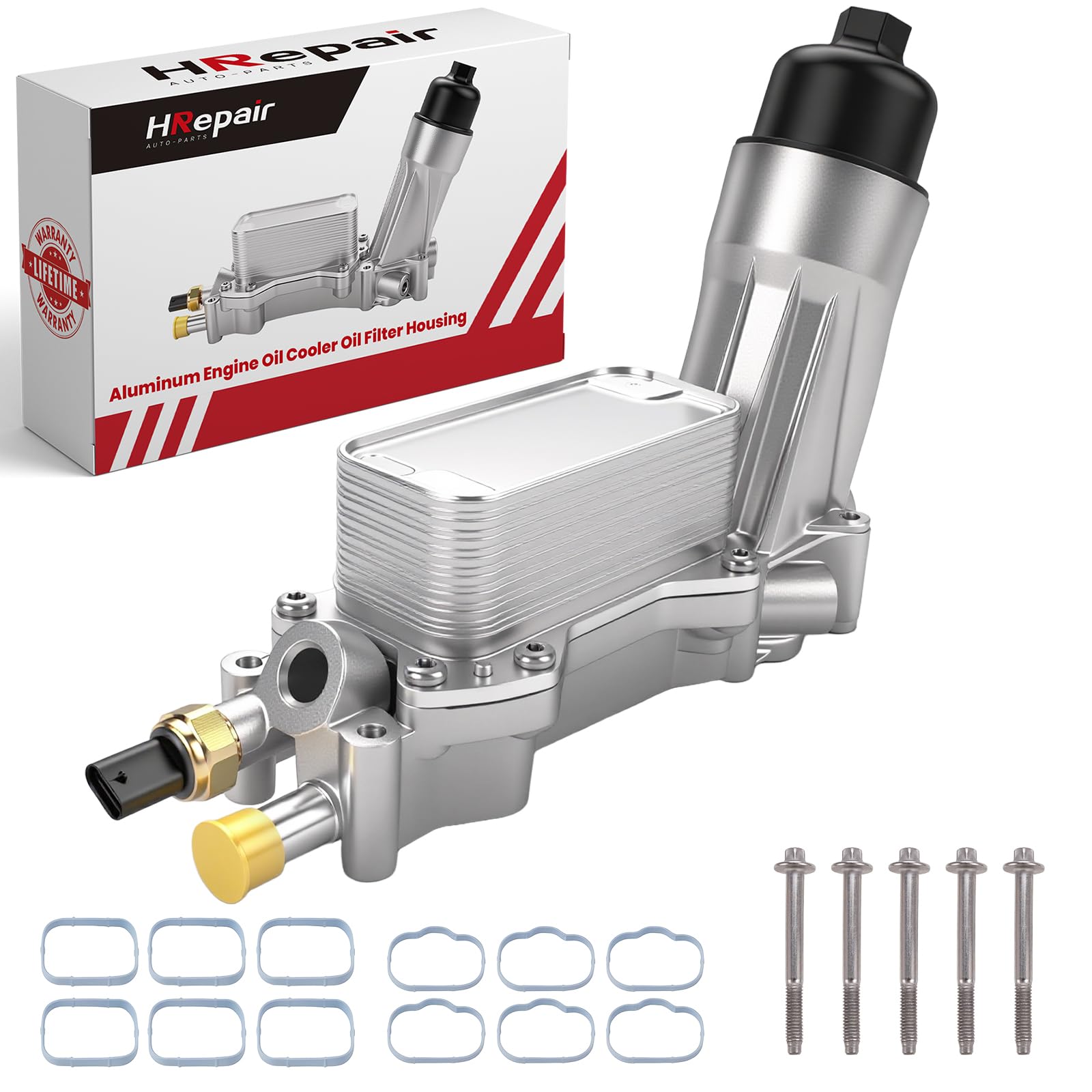 Photo 1 of HRepair Aluminum 3.6 Oil Cooler fits for 2019-2020 Dodge Challenger Charger Journey & Jeep Cherokee Wrangler & Ram ProMaster 1500 & Chrysler 200 300 Town & Country Pacifica 3.6L V6.etc