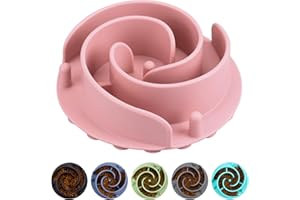 Slow Feeder Dog Bowls Insert, Bestalk Soft Silicone Dog Slow Eating Feeder Insert with Suction Cups for Small, Medium and Large Dogs, Fit into Basic Bowls and Elevated Dog Bowls
