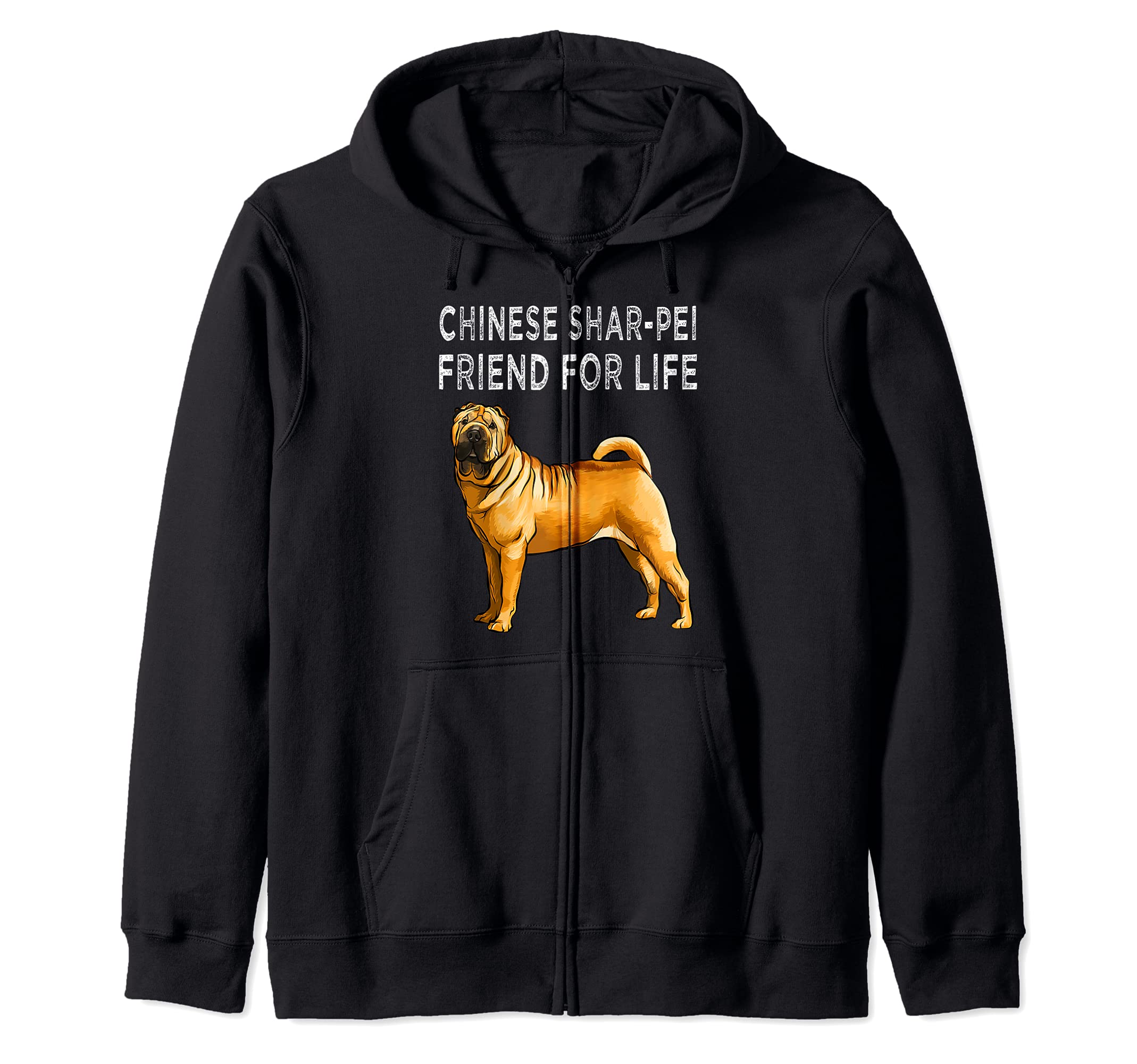 Chinese Shar-Pei Friend For Life Dog Friendship Zip Hoodie