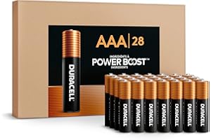 Duracell Coppertop AAA Alkaline Batteries with POWER BOOST Ingredients, 28 Count, Long-Lasting Alkaline in Re-closable Pack f