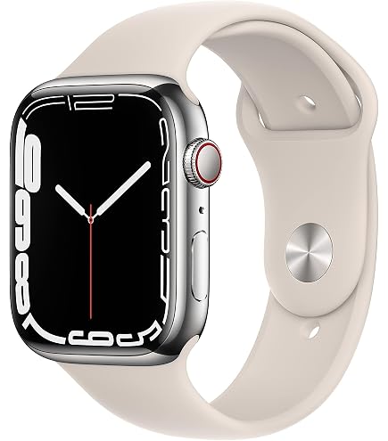 Amazon.com: Apple Watch Series 7 (GPS + Cellular, 45MM) - Silver