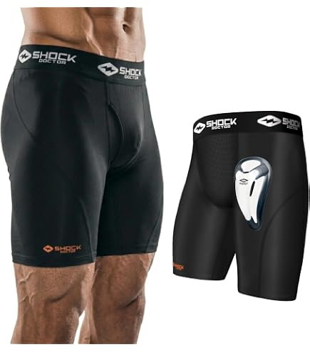 Boxer De Compression Champro Homme Avec Bonnet - Blanc - Taille Adulte Large (neuf Avec étiquettes)